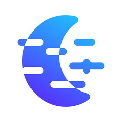 night gradient fill icon