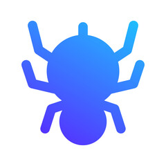spider gradient fill icon
