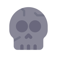 skull flat icon