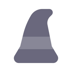 witch hat flat icon