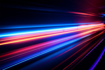 Neonfarbene Lichtstreifen - Hintergrund