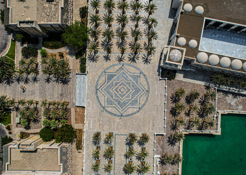 Top Down View of Grand Mosque Courtyard KAUST