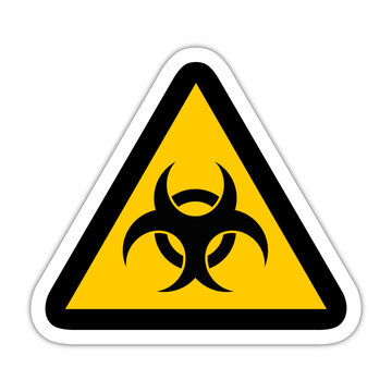danger radioactif triangle jaune panneau signalisation danger relief
