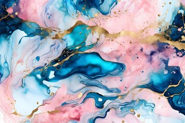 abstract watercolor background generated by AI techonology