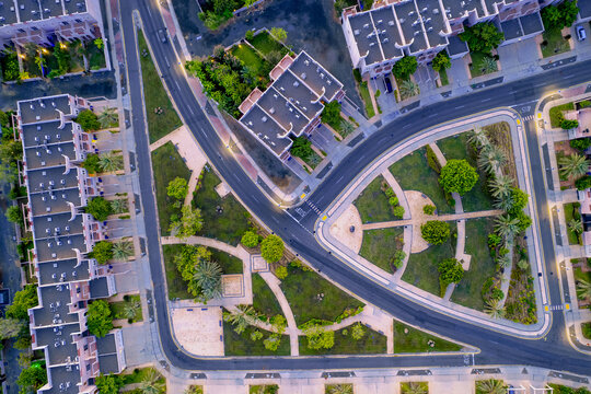 Top Down View of Neighborhood Park