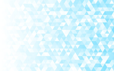 White and blue triangle tile abstract background. Abstract mosaic polygon background. Vector