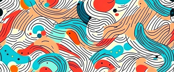 Obraz premium pattern with fishes