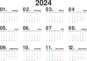 calendar for 2024 png