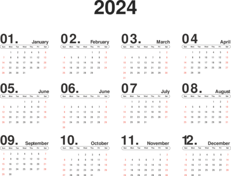 calendar for 2024 png