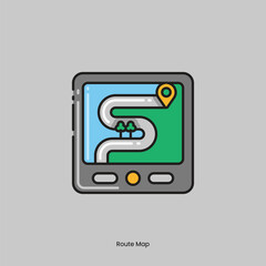 Fototapeta premium vector realistic road shapes illustration set