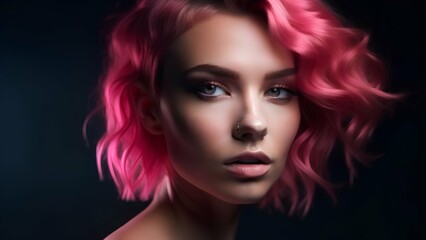 Fototapeta premium portrait of a woman with red hair