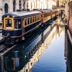 Obraz premium train in the city