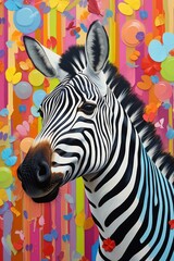 zebra digital art