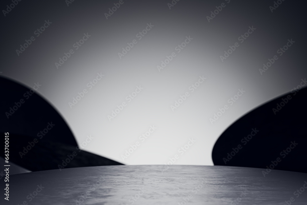 Poster Abstract background with mock up place for your product advertisement. Presentation concept. 3D Rendering.