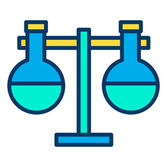 Lineal color Analytics documents icon