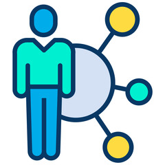 Lineal color Boss Networking icon
