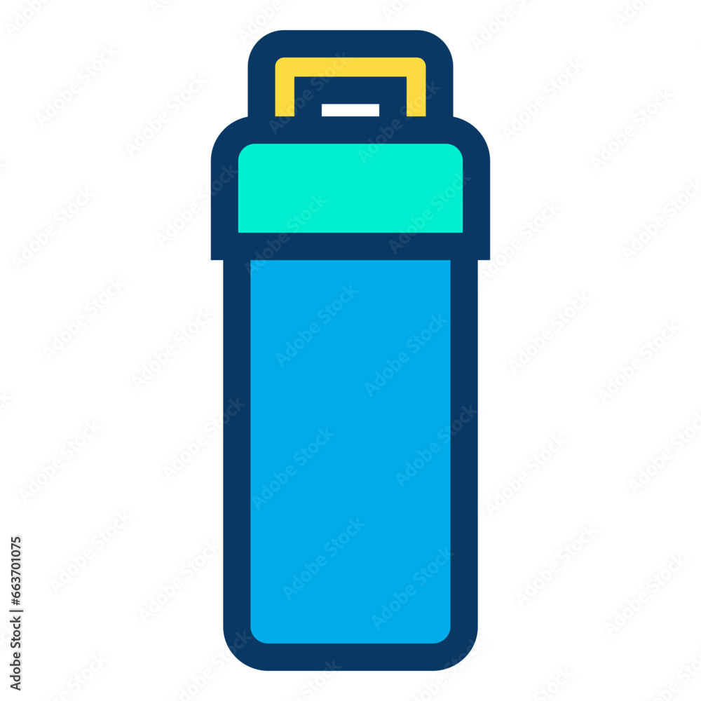 Wall mural Lineal color Water Bottle icon