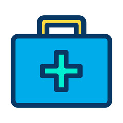 Lineal color Medical Kit icon