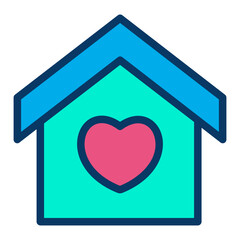 Lineal color Shelter icon