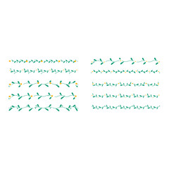 Flower Divider Border