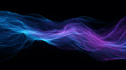 Fototapeta premium Abstract purple and blue fiber style space and galaxy