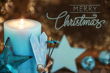 Text Merry Christmas, Christmas Background, Festive Winter Decor