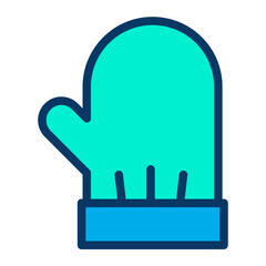 Lineal color Mittens icon