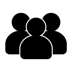 people icon logo design vector template illustration