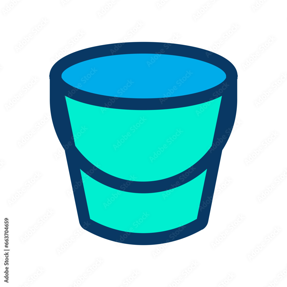 Sticker Lineal color Bucket icon