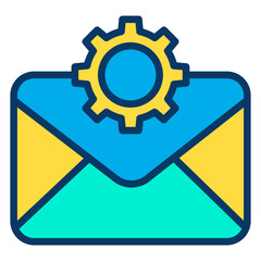 Lineal color Mail Setting icon