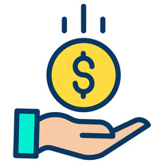 Lineal color Save Money icon