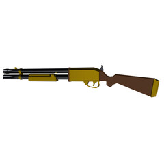 Shotgun isolated on transparent