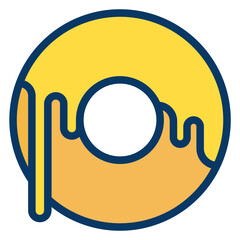 Lineal color Doughnut icon