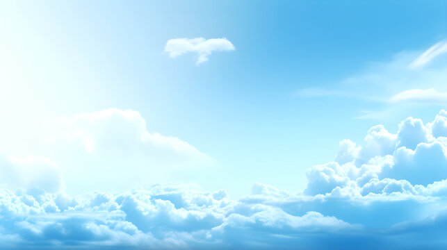 Blue sky clouds wallpaper 