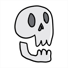 Halloween element. Hand drawn vector illustration.
