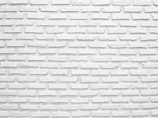 White Brick Wall Texture for Background.