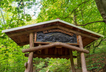 Dragon Gorge, Hiking area in Eisenach, Thuringia, Germany