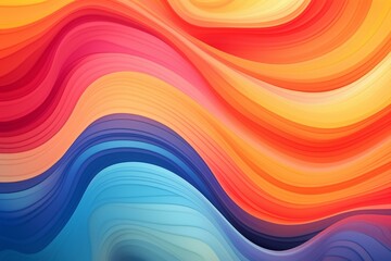 Colorful abstract background with gentle curves. Generative AI