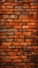 Obraz premium a brick wall. red color, wide panorama of masonry. Background of old vintage brick wall. texture brickwork concept