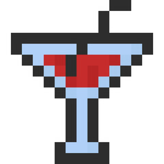 Pixel art vine cup icon