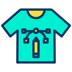 Lineal color T-shirt  icon