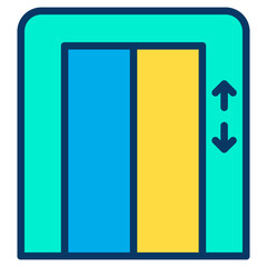 Lineal color Elevator icon