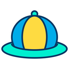 Lineal color Worker Hat icon