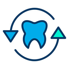 Lineal color Dental Care icon