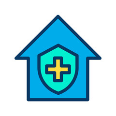 Lineal color Medical Home icon