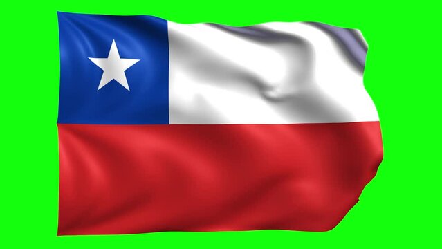 Chile Flag on transparent background