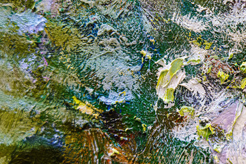 Colorful abstract oil painting art background. Texture of canvas and oil.