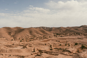 Mountain range in the desert