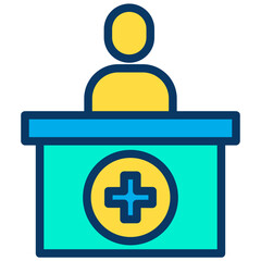 Lineal color Pharmacist icon