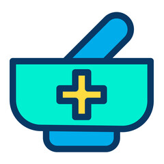 Lineal color Mortar icon